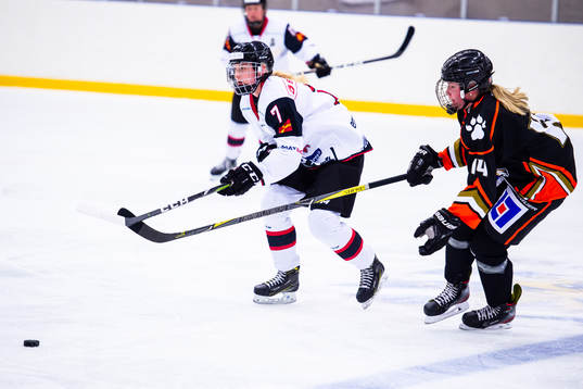 Malmö Redhawks Malene Frandsen och Göteborgs HC Elin