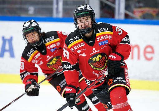 Luleås Chiho Osawa och Lisa Berglund