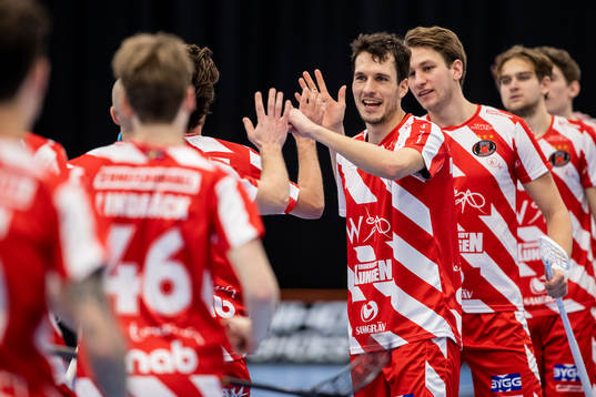 Pixbos spelare jublar