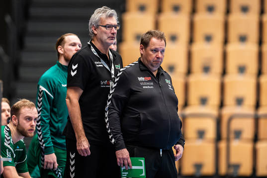 Helsingborgs assisterande tränare Per Carlén och tränare