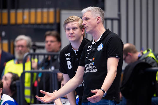 Alingsås tränare Mikael Franzén och assisterande