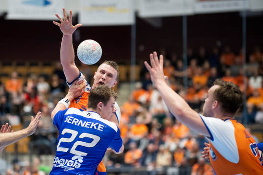 Kristianstads Philip Henningsson passning till Ludvig