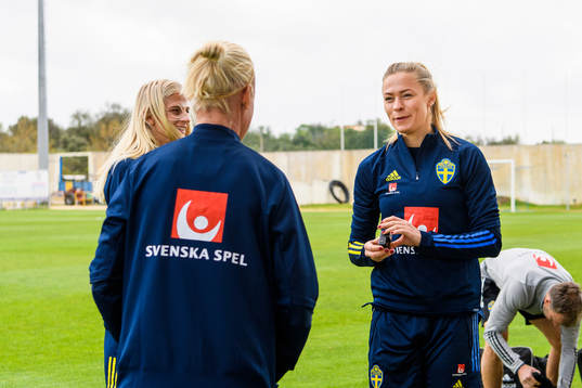 Sofia Jakobsson, Fridolina Rolfö and Caroline Seger