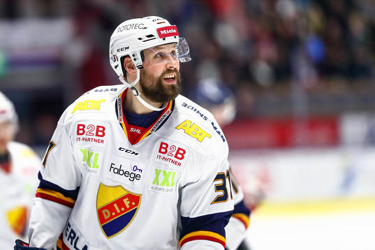 Djurgårdens Dick Axelsson jublar