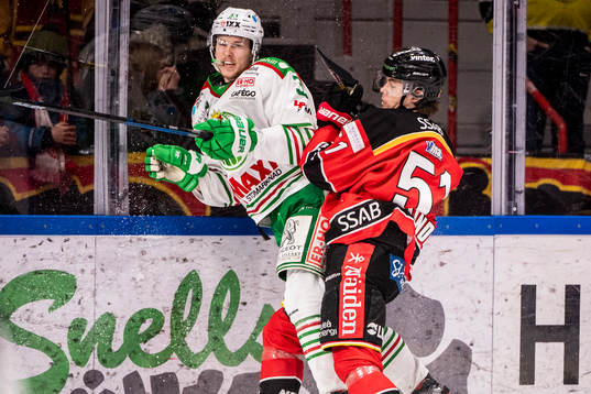 Rögles Niklas Hansson och Luleås Filip Hållander