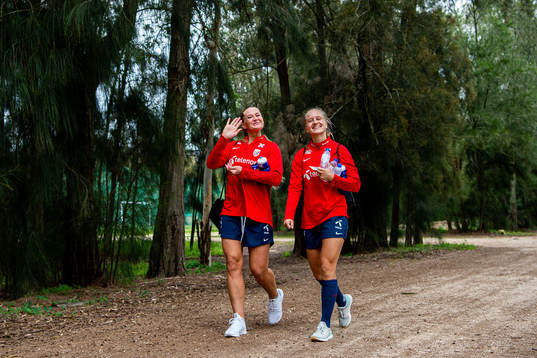 Lisa-Marie Karlseng Utland and Amalie Eikeland of the