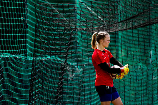 Goalkeeper Oda Maria Hove Bogstad of the Norwegian