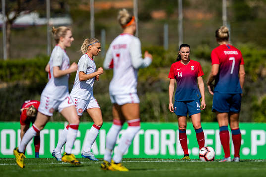 Ingrid Syrstad Engen of Norway looks dejected