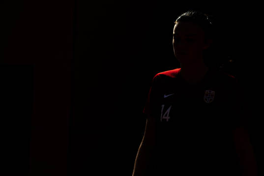 Ingrid Syrstad Engen of Norway at half time