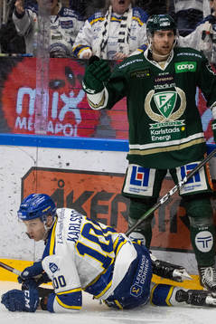 Leksands Martin Karlsson och Färjestads Vojtech Mozik
