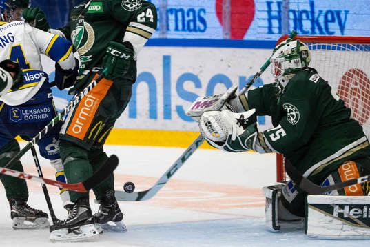 Färjestads målvakt Arvid Holm