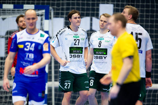 Helsingborgs Johan Palm och Emil Lindkvist  deppar