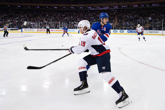 Washington Capitals Nicklas Bäckström and New York