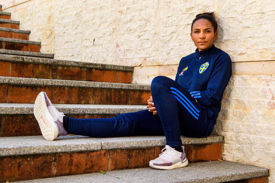 Madelen Janogy poses for a portrait