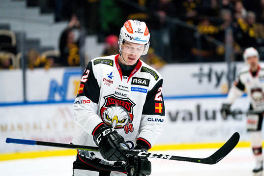 Malmö Redhawks Lars Bryggman deppar