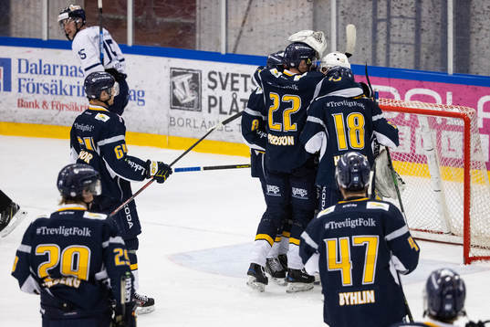 Borlängesspelarna jublar