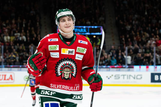 Frölundas Jacob Peterson jublar