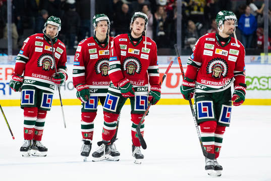 Frölundas Mats Rosseli Olsen, Max Friberg, Samuel Fagemo
