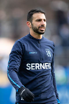 IFK Göteborgs André Calisir innan fotbollsmatchen i