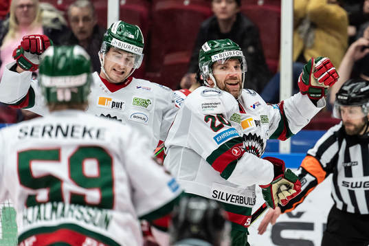Frölundas Joel Lundqvist jublar