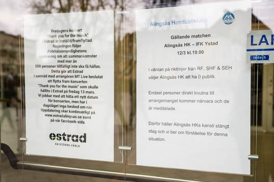 AHK och Estrad Alingsås informerar att dagens match spelas