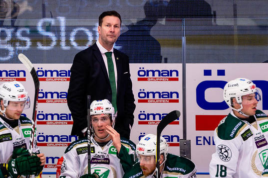 Färjestads huvudtränare Johan Pennerborn