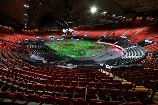 Scandinavium interiört innan ishockeymatchen i SHL mellan