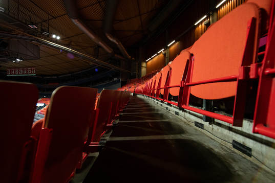 Scandinavium interiört innan ishockeymatchen i SHL mellan