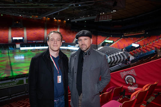 Göteborgs-Postens Fredrik Janlind och Johan Rylander innan