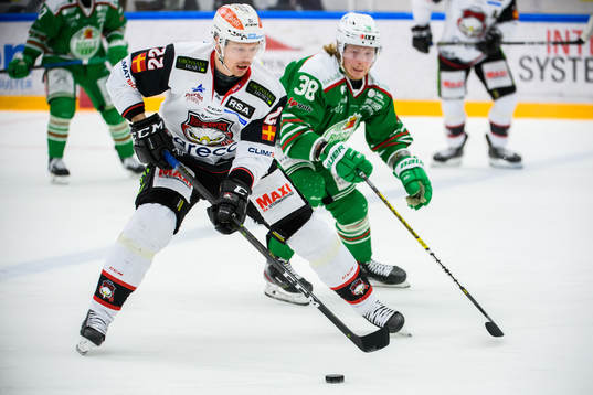 Malmö Redhawks Lars Bryggman och Rögles Erik Andersson