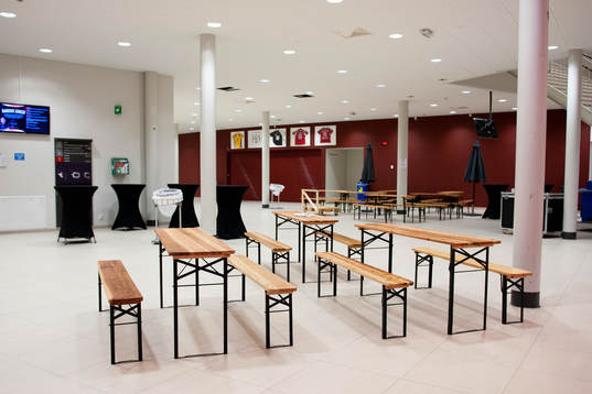 Kristianstads Arena tomma stolar
