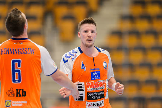 Kristianstads Adam Nyfjäll jublar