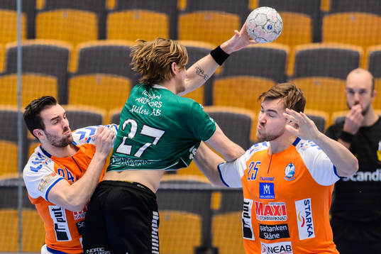 Kristianstads Teitur Örn Einarsson och Ludvig Jurmala