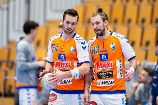 Kristianstads Teitur Örn Einarsson och Fredrik Petersen