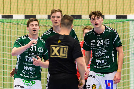 Varbergs Morten Damgaard, Daniel Lindgren och Gustav Jönne