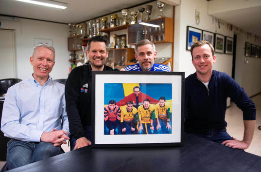 IFK Hässleholms fotbollsakademi, från vänster Stefan