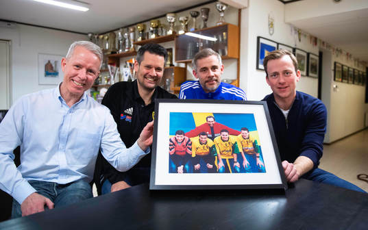 IFK Hässleholms fotbollsakademi, från vänster Stefan