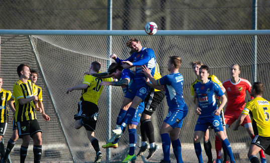 i träningsmatchen mellan Nosaby IF och IFK Hässleholm i