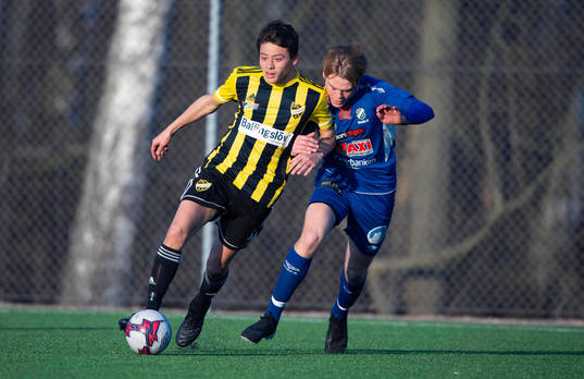 i träningsmatchen mellan Nosaby IF och IFK Hässleholm i