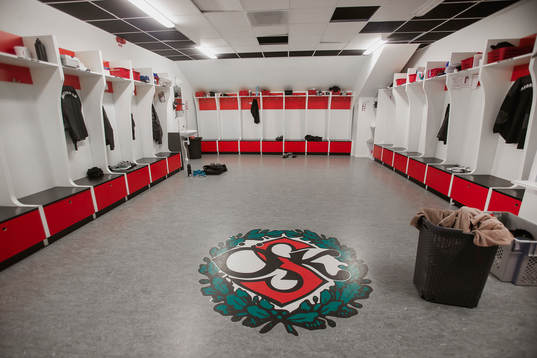 Players dressing room at Behrn Arena as the coronavirus,