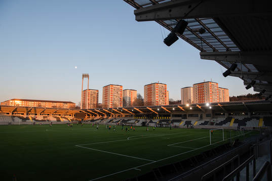 General view of Bravida Arena as the coronavirus, COVID-19,