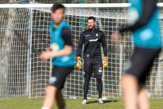 Varbergs målvakt Stojan Lukic