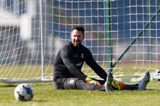 Varbergs målvakt Stojan Lukic