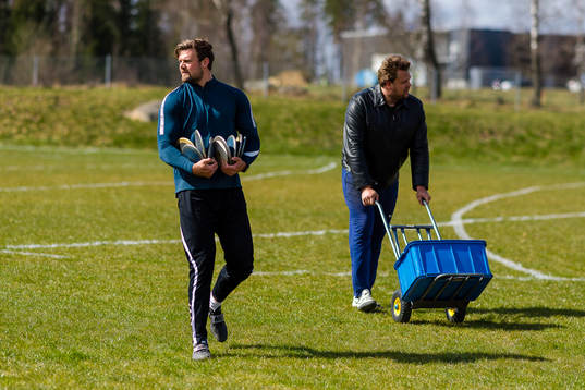 Daniel Ståhl, Spårvägens FK, och Simon Pettersson,