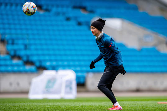 Caroline Graham Hansen of the Norwegian national football