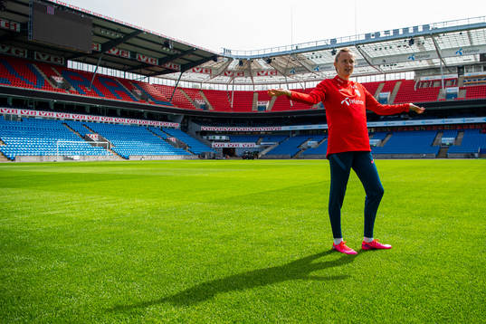 Caroline Graham Hansen of the Norwegian national football