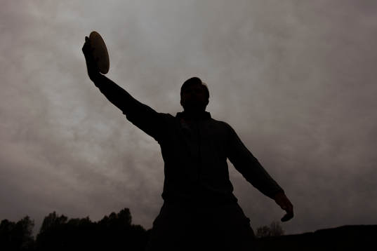 Norwegian discus thrower Ola Stunes Isene trains at the