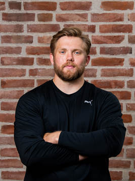 Norwegian discus thrower Ola Stunes Isene poses for a
