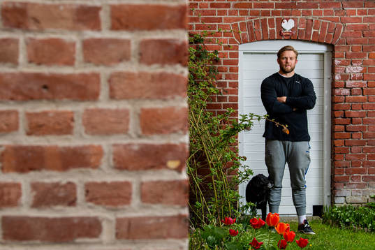 Norwegian discus thrower Ola Stunes Isene poses for a