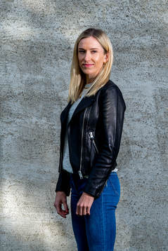 Norwegian athlete Karoline Bjerkeli Grøvdal poses for a